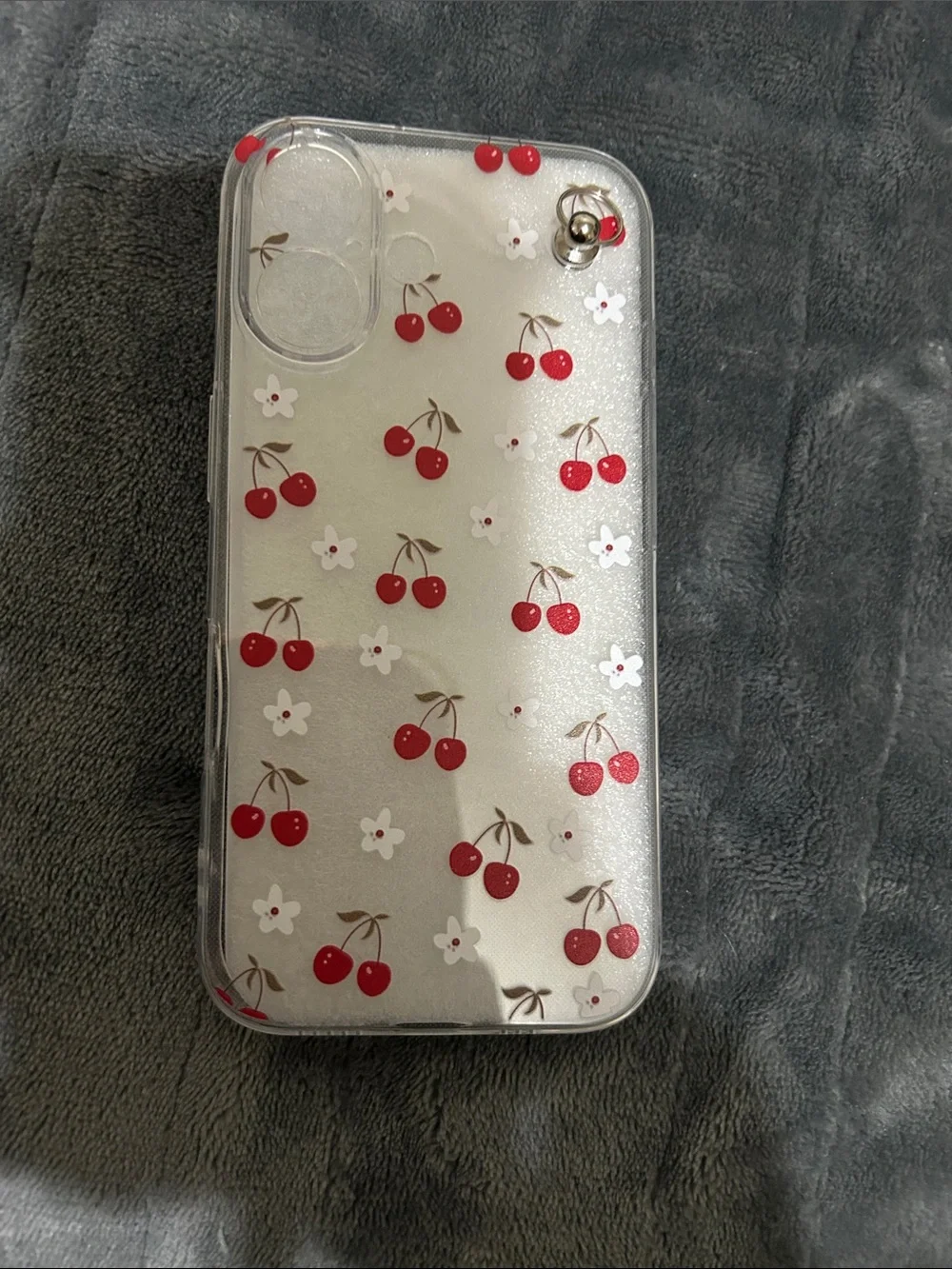 iPhone 16 Cherry Patterned Phone Case